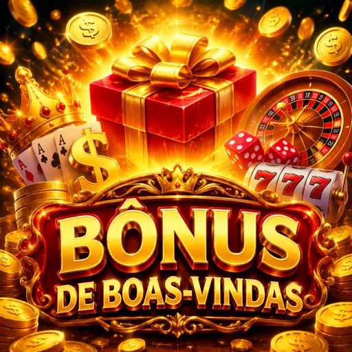 Selo dourado do bônus de primeiro depósito de 100% até R$ 1.500